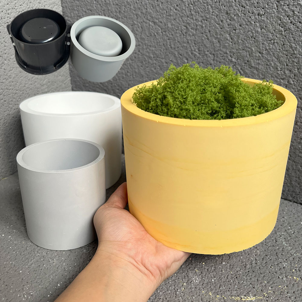 Candle Making Vessels - Duże silikonowe formy do sadzenia betonowa