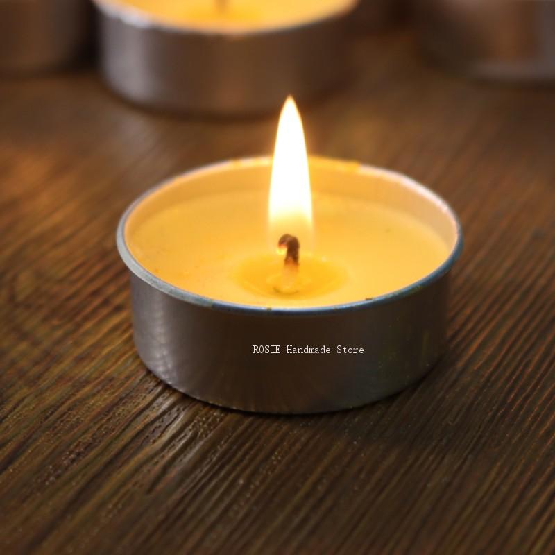 Candle Making Vessels - Puste okrągłe aluminiowe pudełko z 100