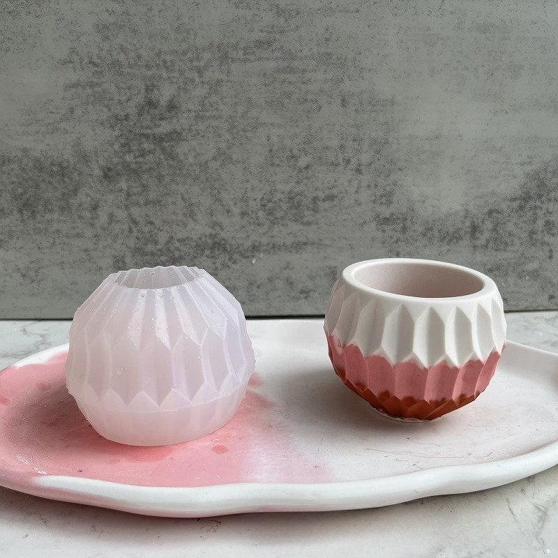 Candle Making Vessels - Mała Okrągła Forma Silikonowa do Sadzenia