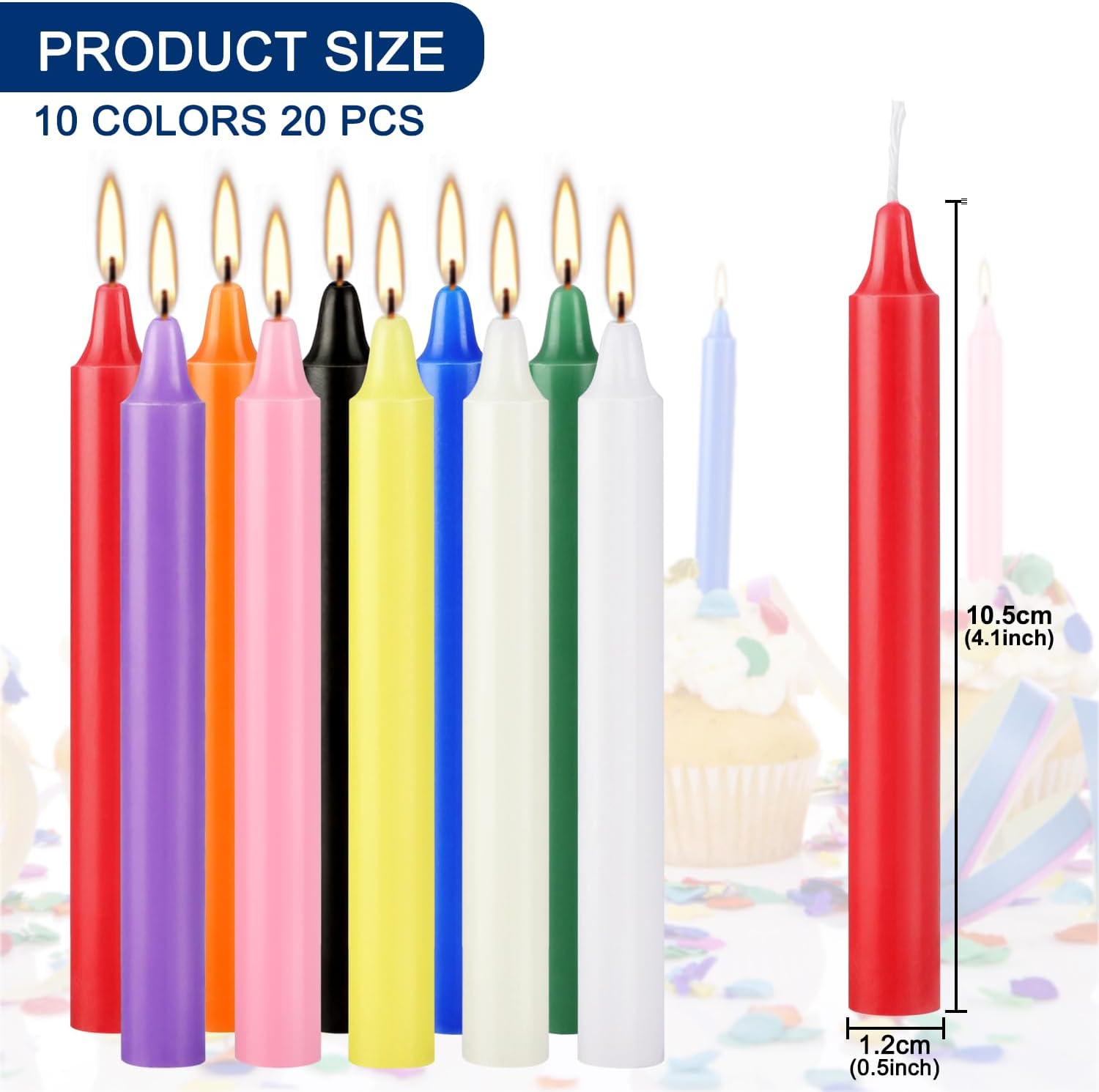 20 kolorowych małych świec w s – Candle Making Place recenzja i cena