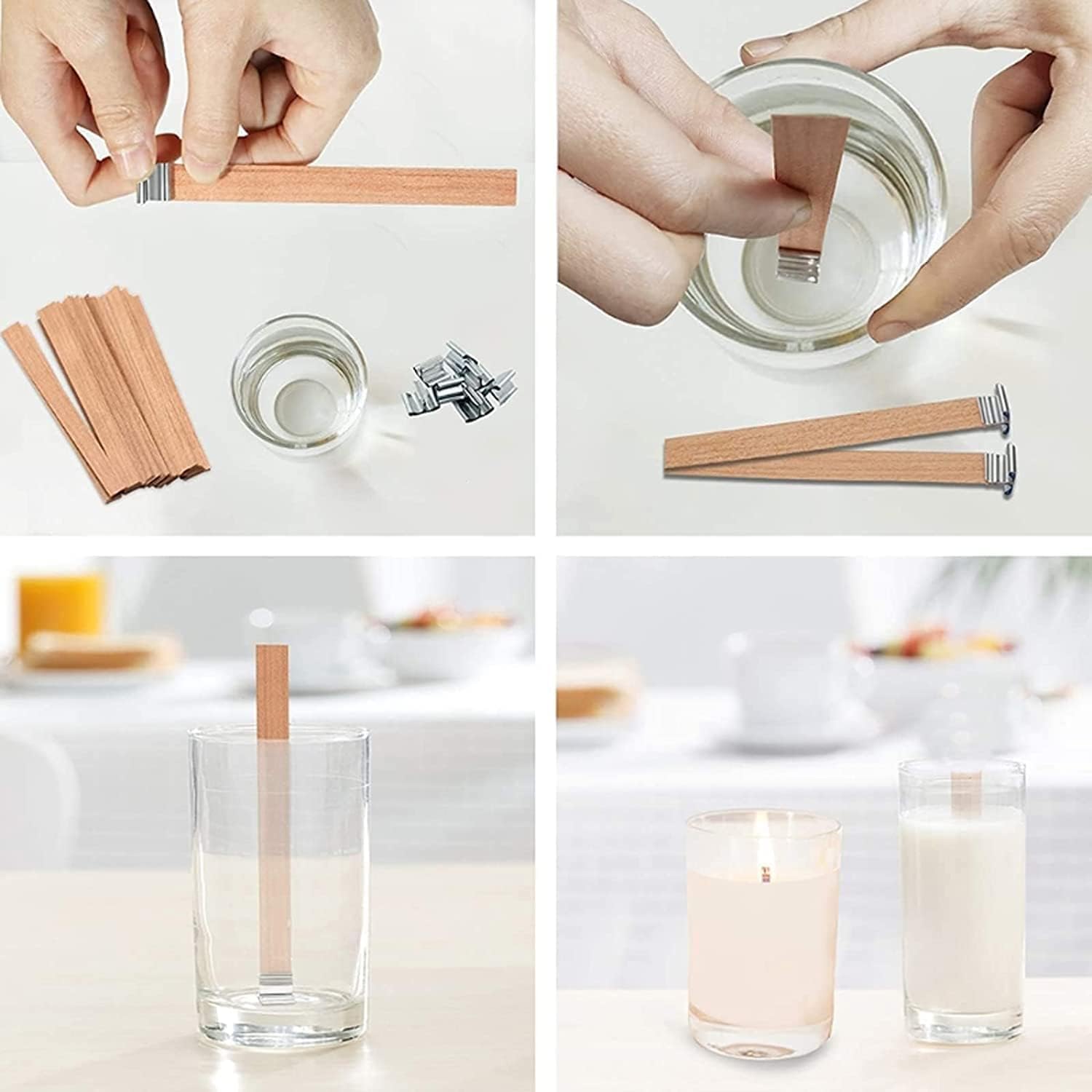1-5 sztuk naturalnych drewnian – Wood Wick Crackle recenzja i cena