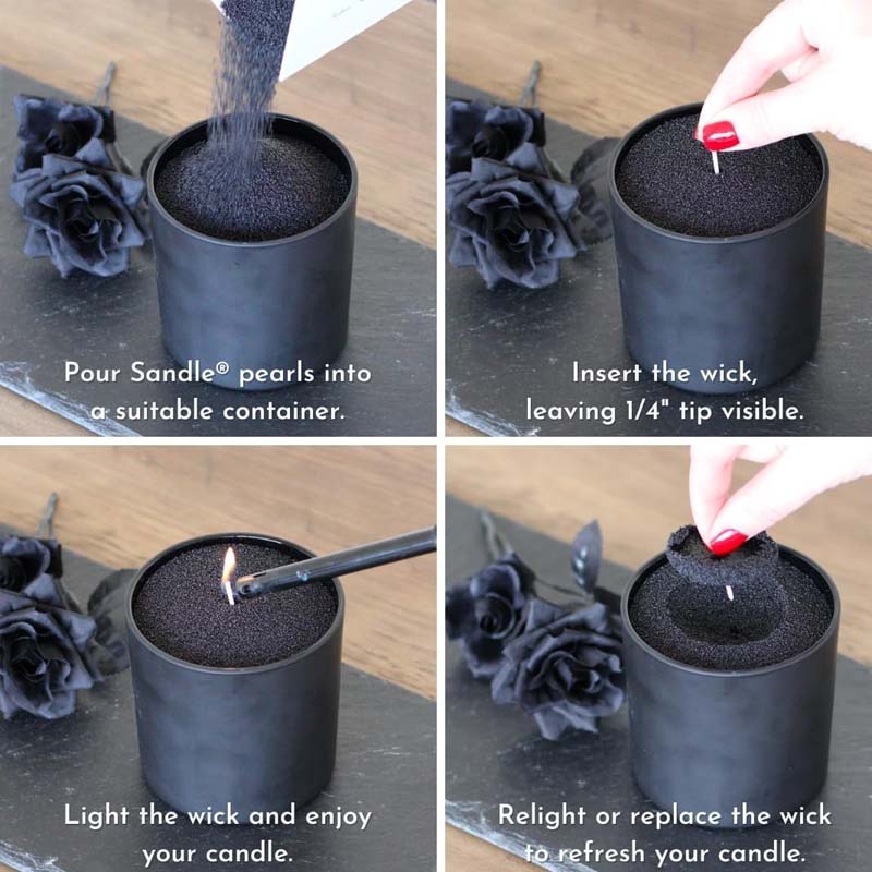Czarny piasek do świec z knote – Candle Making With Beeswax recenzja i cena