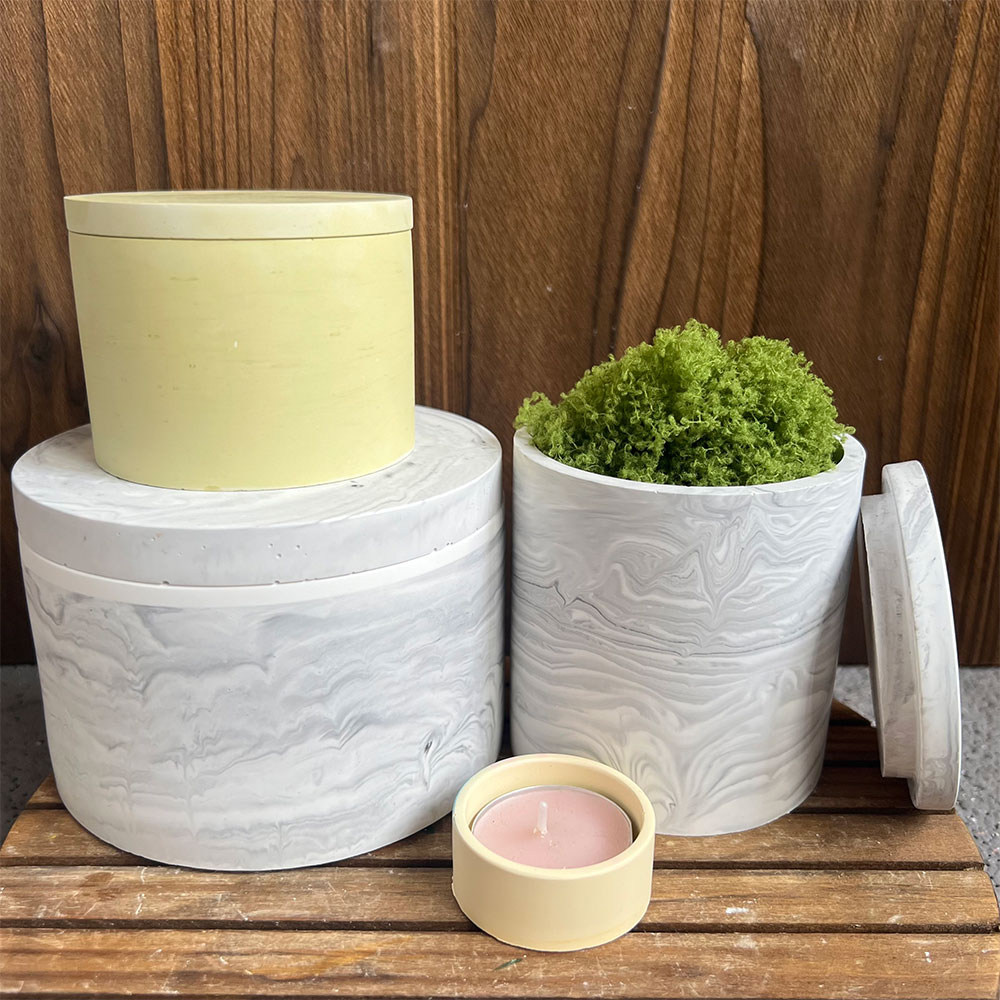 Okrągła Cementowa Forma Siliko – Candle Making Vessels recenzja i cena